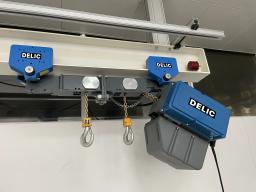 Таль электрическая цепная с двумя крюками 1т + 1т со строительной высотой 6м