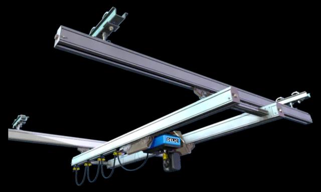 Двухбалочный мостовой кран (легкие крановые системы) г/п до 2тн STARAIL (таль DELIC)