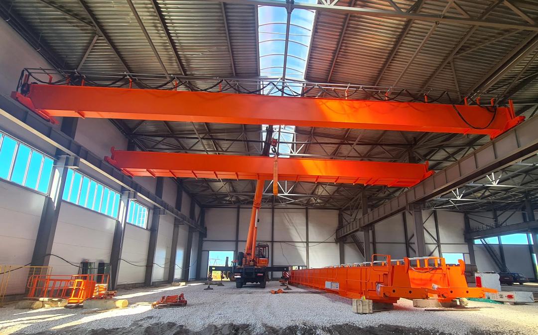Полный цикл для ведущего предприятия металлоизделий: 5 двухбалочных кранов грузоподъемностью 7-25т поставлены и смонтированы «под ключ» в Ногинске.