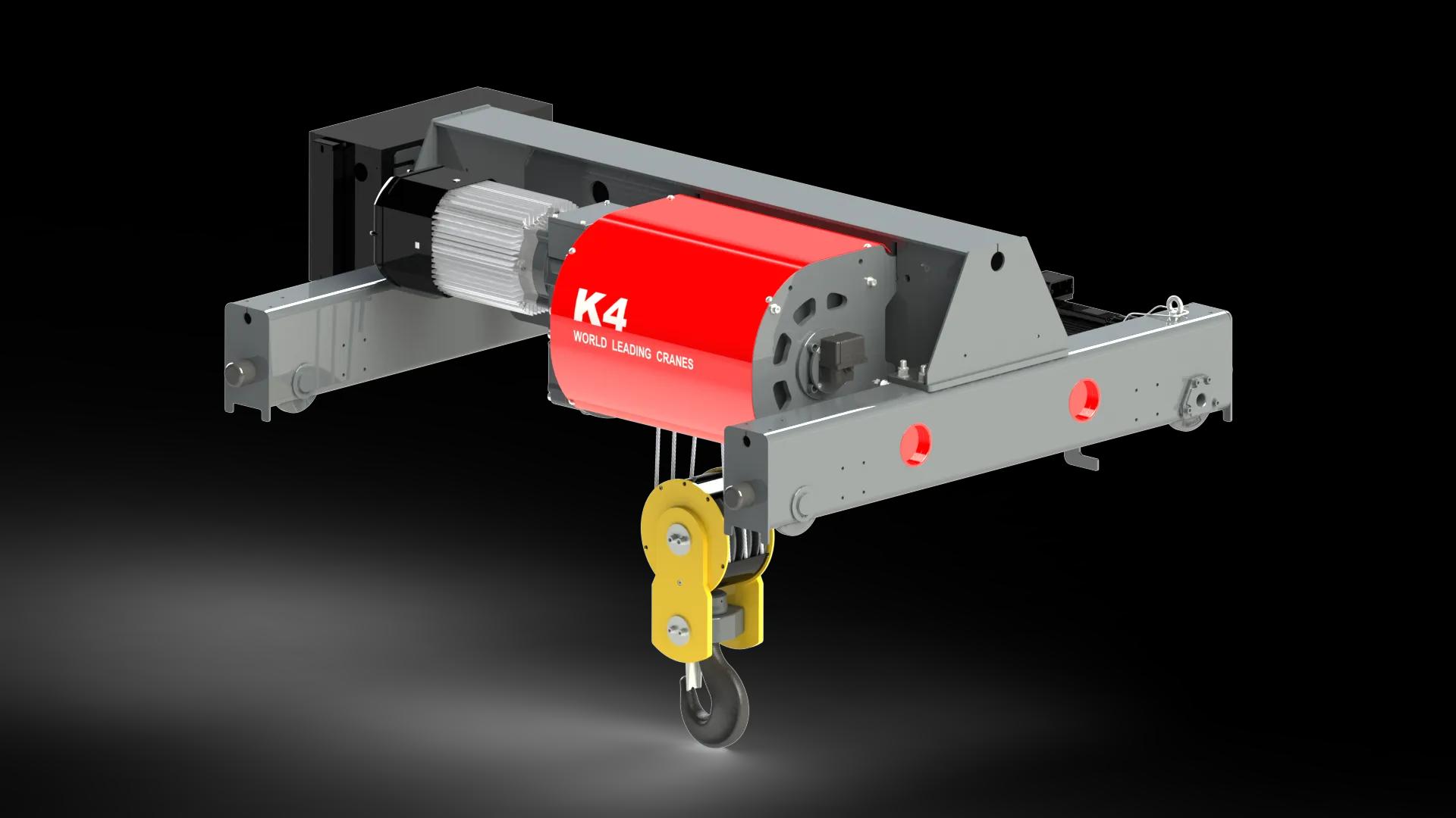 Канатная крановая тележка 12 тонн К4106D
