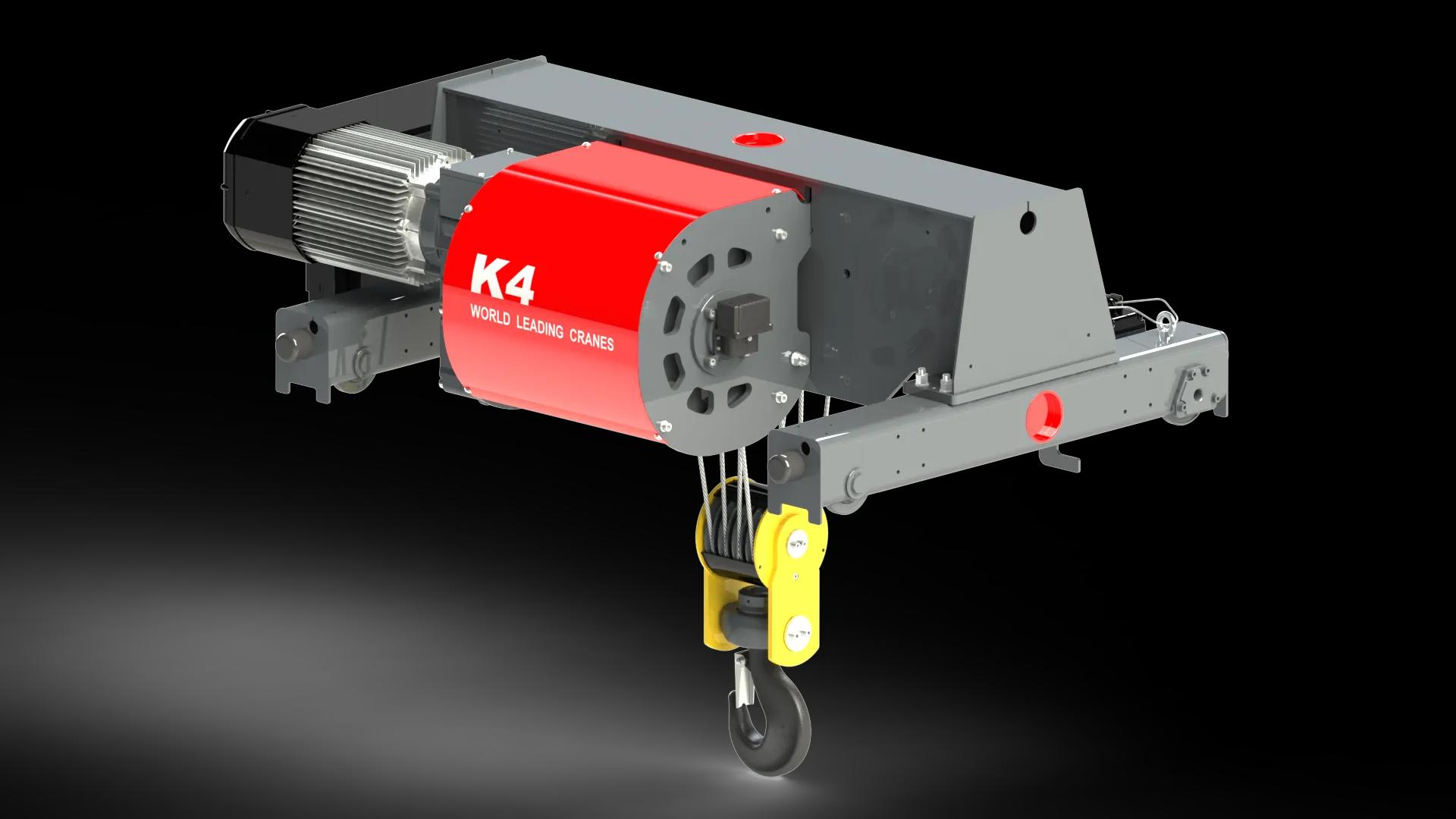 Канатная крановая тележка 8 тонн K4204D