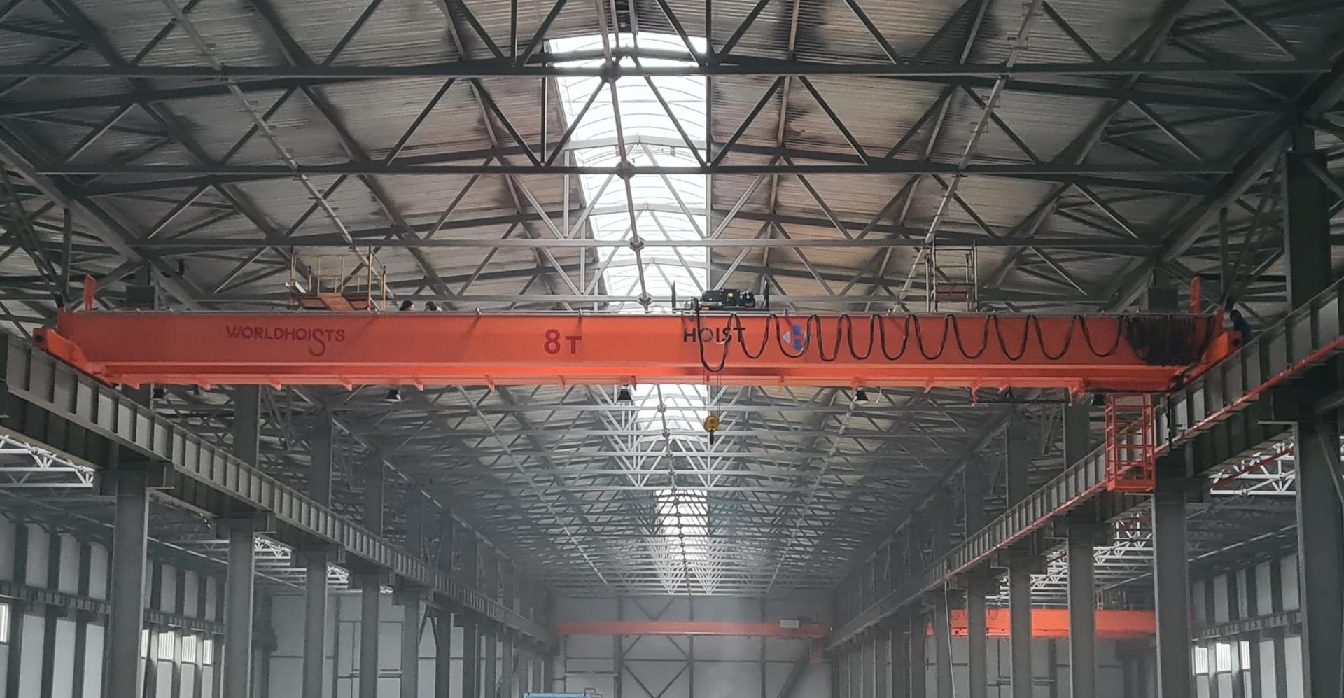 Полный цикл для ведущего предприятия металлоизделий: 5 двухбалочных кранов грузоподъемностью 7-25т поставлены и смонтированы «под ключ» в Ногинске.