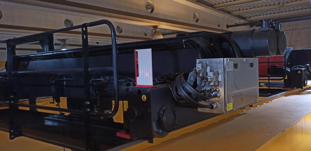 Мостовой кран 80т с 3 грузовыми тележками для предприятия бумагоделательной промышленности ООО «ГЕОПАК»